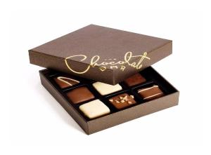Wholesale Custom Logo Cardboard Chocolate Boxes Luxury Hard Fancy Ribbon Closure from china suppliers