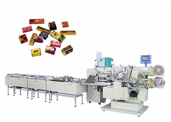 Quality Automitic Square Chocolate Packaging Machine Frequency Control Speed for sale