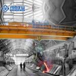 Ladle Lifting Overhead Crane 5tons~74tons for steel mill workshop