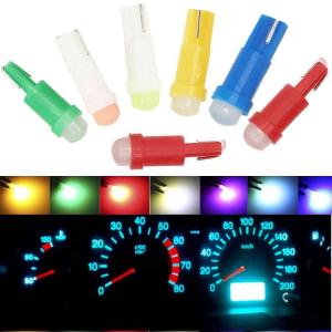 Wholesale 12v led indicator lights for cars T5 COB 1SMD 3D Red/Green/Yellow/Blue/White LED from china suppliers