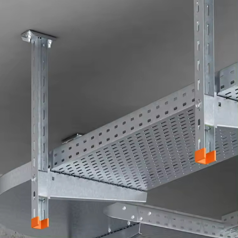 Flexible Customized Bending Radius Hot Dip Gi Cable Tray For Medium Duty Capacity