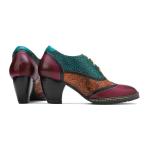 Casual Bohemian Style Shoes Thick Heel Dress Shoes Women Retro Shoes