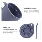 BPA Free 350ml Portable Silicone Collapsible Mug For Travel
