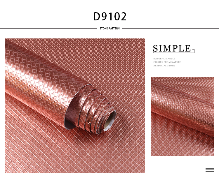 10m Length Removable Wallpaper for Walls Aluminum Foil Peel Stick Self Adhesive