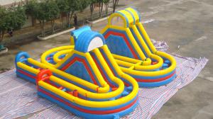 Wholesale Inflatable Obstacle Course Racing Game With Bouncer Slide Castle from china suppliers