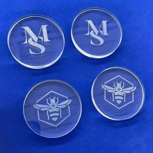 Wholesale Factory Custom High Temperature Sandblasting Logo Quartz Sheet from china suppliers