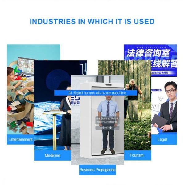 86 inch 3D Holographic display box LCD Transparent Cabinet AI Digital Human all-in-one machine