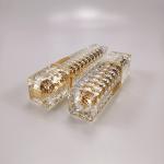 Pull-Ring Sealing Type Golden Yellow Acrylic Bottles with Press Pump 30ml 50ml