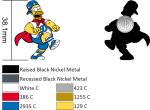 Brass Die Stuck Softball Pins , Zinc Alloy Promotional LA Baseball Pin