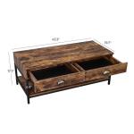 Coffee Table With 2 Drawers For Sale, Rustic Coffee Table Furniture, Living Room