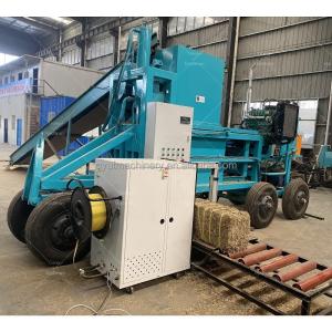 Wholesale Baling Packing Automatic Horizontal Hydraulic Alfalfa Hay Sawdust Rice Husk Cotton Seed Baler Press Machine from china suppliers