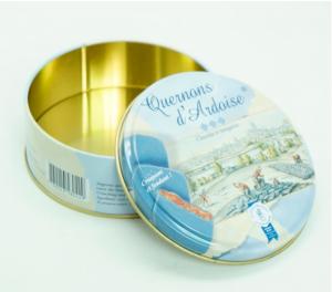 Wholesale Customized Round Cake Box Candle Cookie Tin Cans Adjustable Height from china suppliers