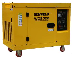 Wholesale WD200B 200A Silent Diesel Welder Generator , Portable MMA Welder CE Approved from china suppliers