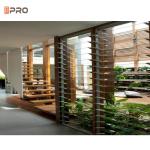 Outdoor Security Aluminium Glass Louver Windows Air Ventilation