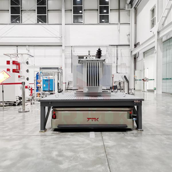 Industrial Raw Material Trackless Transfer Trolley 3 Tons Hydraulic Table Lift