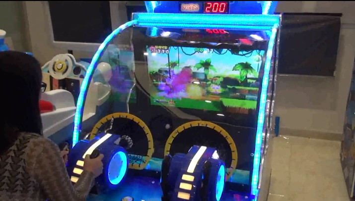 Might Wizards Kids Shooting Balls Game Machine For Shopping Center
