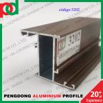 0.15mm T5 Temper Wood Finish Aluminium Profiles For Bolivia Series L20 L25 L32
