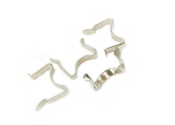 Nickel Finish Metal Stamping Parts Grey Steel Spring Battery Contacts for