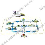 Bouncia Lake Inflatable Water Obstacle Course For Adults And Kids
