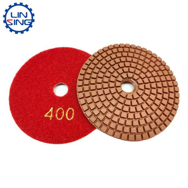 4inch Microfibre Flexible Polishing Pad A-Grade for Durable Stone Slabs Grinding
