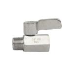 Full Bore Valve Stainless Steel Handle Female Male Threaded Manual Mini Ball