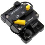 Hi Amp Reset Circuit Protector Breaker 1/4" Stainless Steel Studs Surface Mount