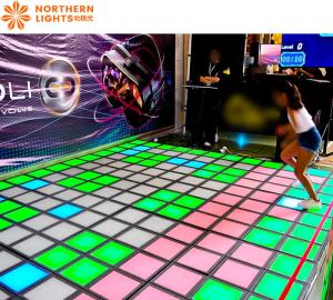 Wholesale 30x30cm Factory Interactive Active Game Led Floor Activate Dance Floor from china suppliers