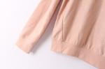 Printing Pink Pullover Sweatshirts Crew Neck Womens French Terry Sweatshirt