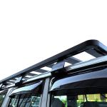 Black Aluminium Cargo Carrier Roof Rack for LC76 Toyota Hilux Nissavaan Patrol