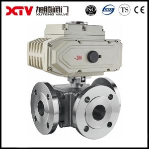 Wholesale Three-Way Stainless Steel High Platform Flanged Ball Valve for Versatile Applications from china suppliers