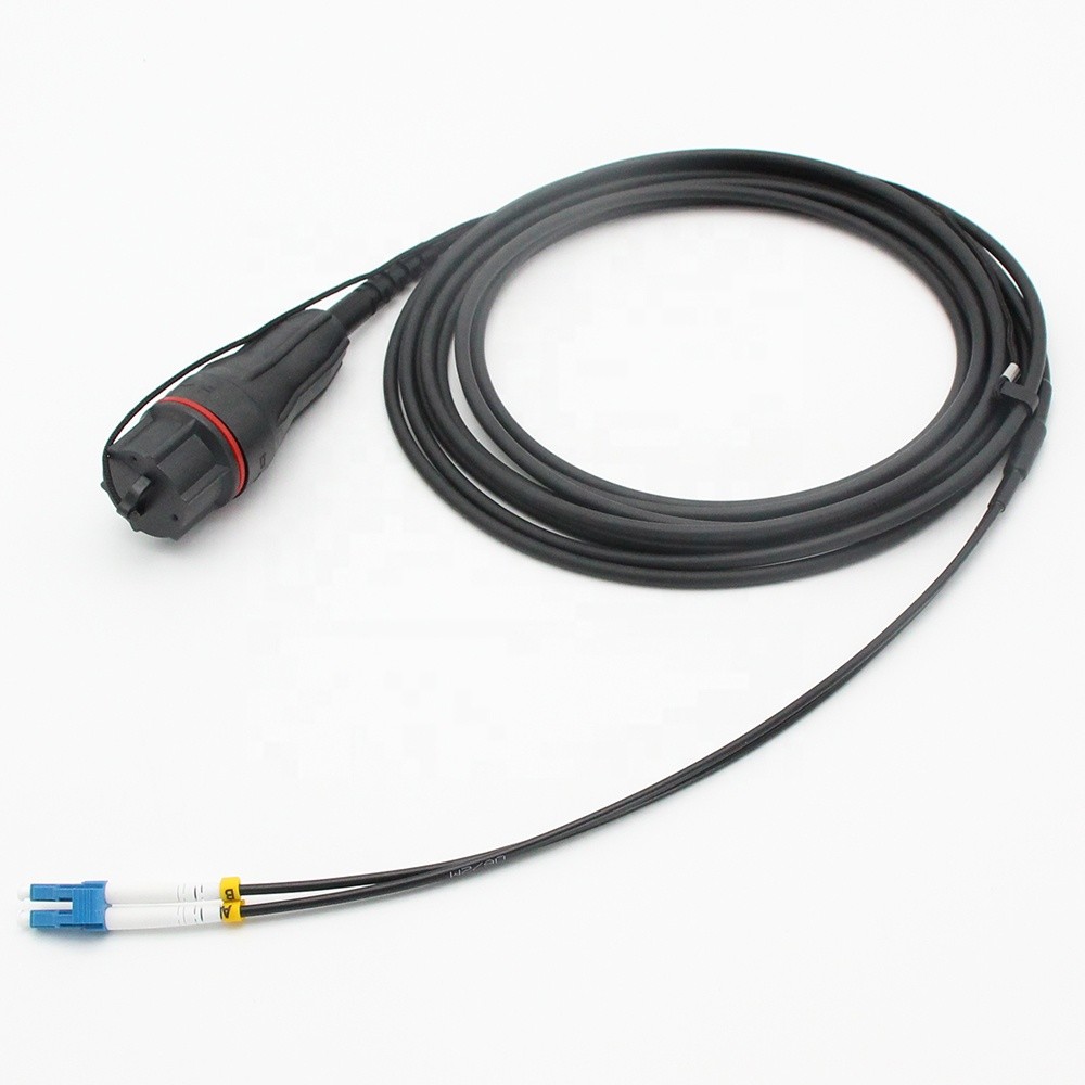 Rugged FULLAXS To LC Fiber Optic Assembly Duplex Single Mode OS2 G657A2 GYFJH 4.8mm LSZH