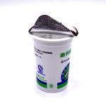 180ML PP food grade white cup for packaging milk/yogurt/juice with foil lid