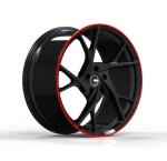Red Edge Deep Concave Forged Wheels Rims PCD 5-130 21 Inch 5 Spoke