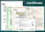 4.2mm SPC Luxury Vinyl Plank Flooring 100% Virgin Material Anti Skidding