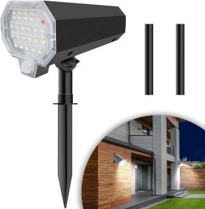 Wholesale 400lm 6500K Outdoor Solar Landscape Spotlights 2000mA Lithium 18650 from china suppliers