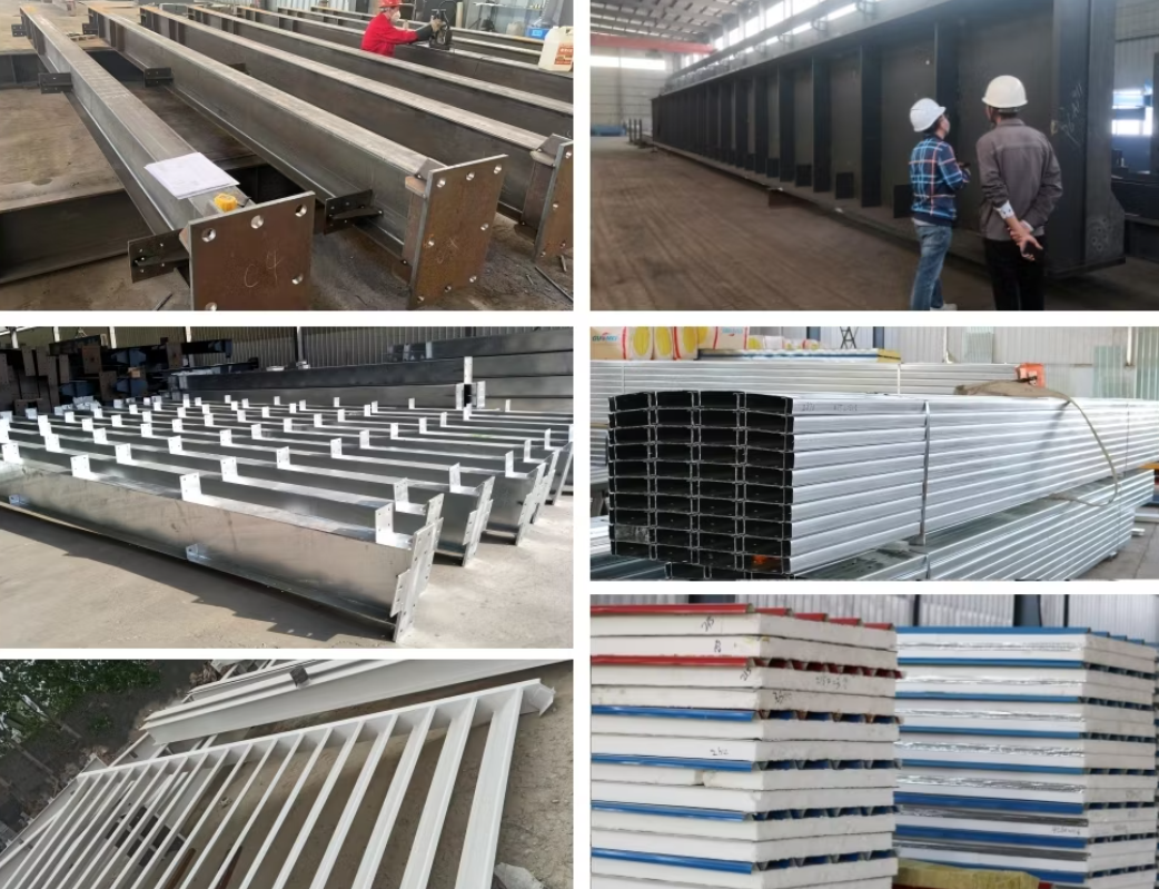 Container Load Customized Steel Structure Frame Prefab Building Q235 Q345