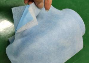 China Anti - Bacteria Medical Non Woven Fabric Blue color AAMI Level 4 on sale