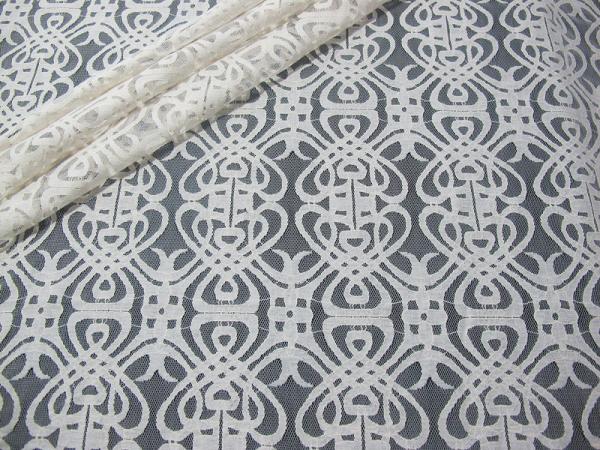 Quality Grey Voile Cotton Nylon Lace Fabric / Elastic Knitted Lace Fabric SYD-0003 for sale