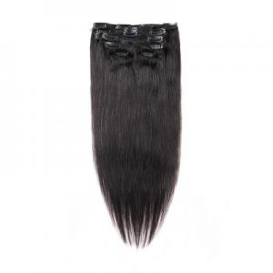 China Natural Straight Raw Brazilian Clip In Human Hair Extensions Trade Assurence on sale