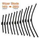 MU-014Si MASUMA Auto System Windscreen Rubber Wiper Blade 14 Inch for Nissan