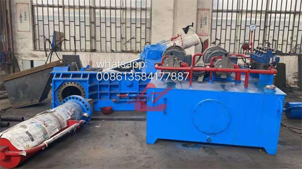 Powerful Force Push Out Hydraulic Scrap Tyre Wire Steel Baler Machine Full