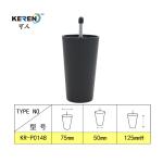 KR-P0148 125mm Plastic Sofa Feet Replacement , 5/16'' Screw M8 Bolt Plastic