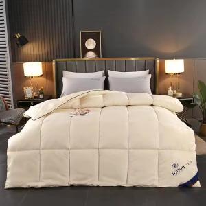 Wholesale Home 100% Polyester Thickened Warm 5 Star Hilton Hotel Textile Filling Quilt Duvet Bedding from china suppliers