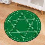 Living Room Carpet T4 Polyester Fiber Computer Chair Floor Mat 80cm 60cm