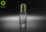 30ml Round Clear Glass Dropper Bottle With Thick Bottom For Essential Oil Serum
