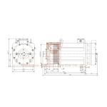 Sheave Φ320mm Motor Gearless Traction Machine Ip41 Protection Ac380v