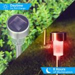 10 Pack Solar Lights Outdoor, Solar Powered Pathway Landscape Light Garden