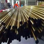 interior decorative color stainless steel tube for railings with gold color