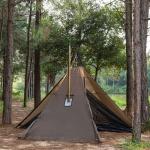 70D Ripstop Polyester Outdoor Camping Tent Windproof Double Layer Shelter With
