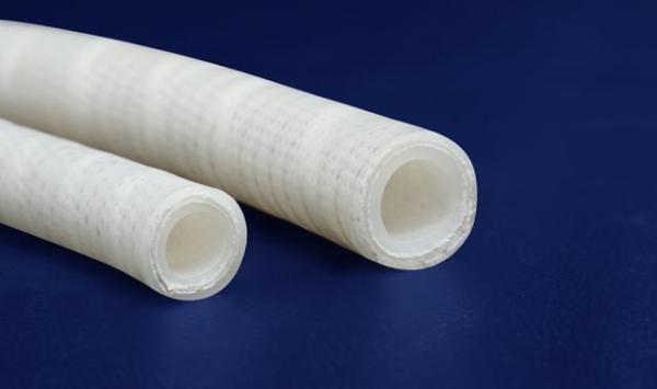 4-Ply Fabric / SS Wire Reinforced Silicone Tubing LFGB Approved For Medical